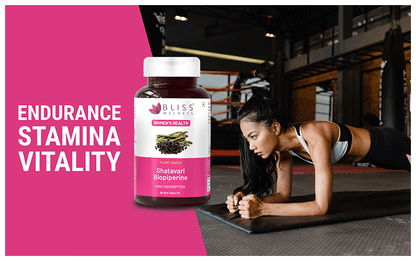 Bliss Welness Women's Wellness Shatavari Biopiperine Veg Tablet
