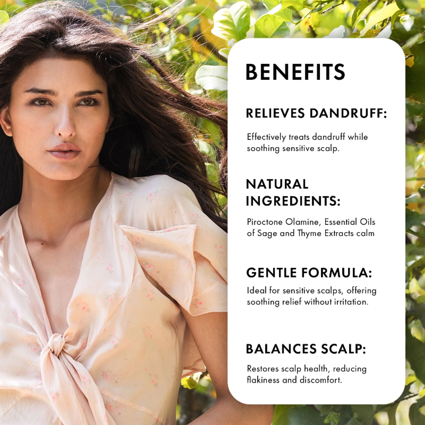 Naturica Soothing Relief Anti-Dandruff Treatment for Sensitive Scalp, Sooth Hair with Thyme & Sage