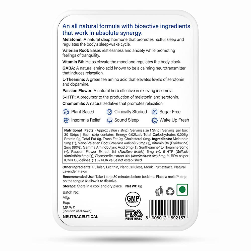 Wellbeing Nutrition Melts Restful Sleep - 30 strips