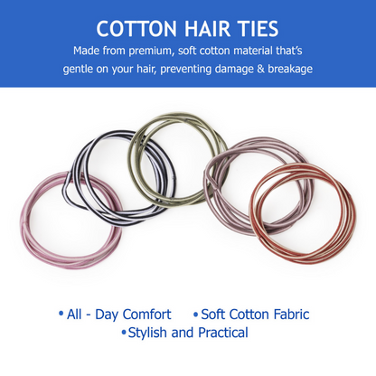Bronson Professional Elastic Hair Rubber Bands Hair Ties Soft Stretchable Twin Colour