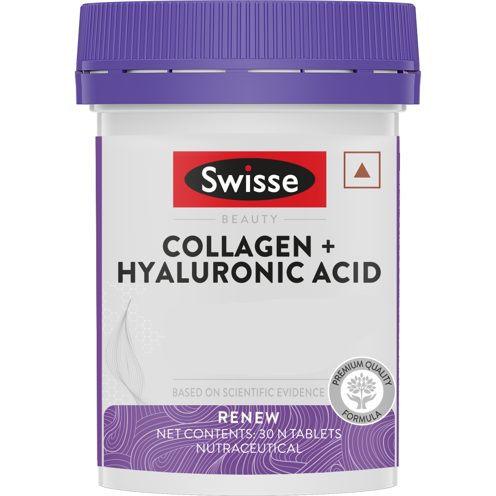 Swisse Collagen+ Hyaluronic Acid - 30 Tablets