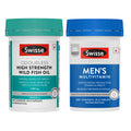 Swisse Fish Oil Omega 3 - 1500mg & Swisse Multivitamin For Men Combo