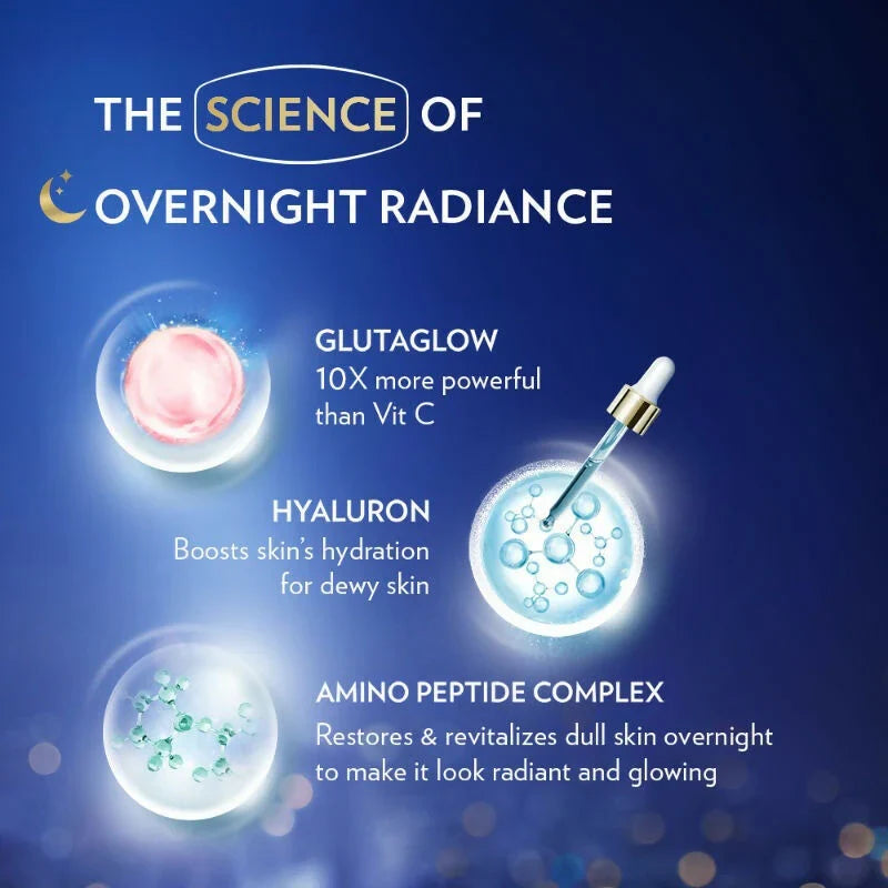 Vaseline Gluta-Hya Overnight Radiance Serum-200 ml - Pack of 1
