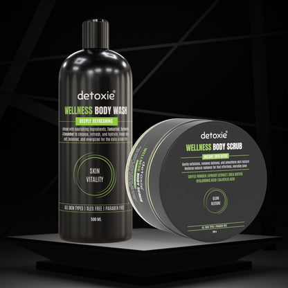Detoxie Wellness Body Wash & Body Scrub Combo