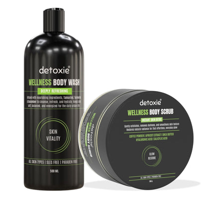 Detoxie Wellness Body Wash & Body Scrub Combo