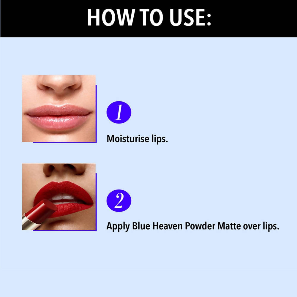 Blue Heaven Powder Matte Lipstick Mocha Madness