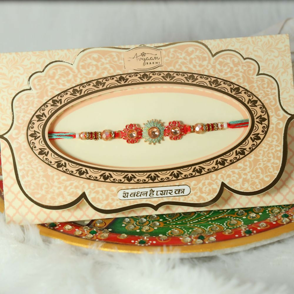 Indianvibez Designer Stone Rakhi