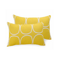 Huesland by Ahmedabad Cotton 144 TC Cotton Pillow Cover Set of 2 | Yellow