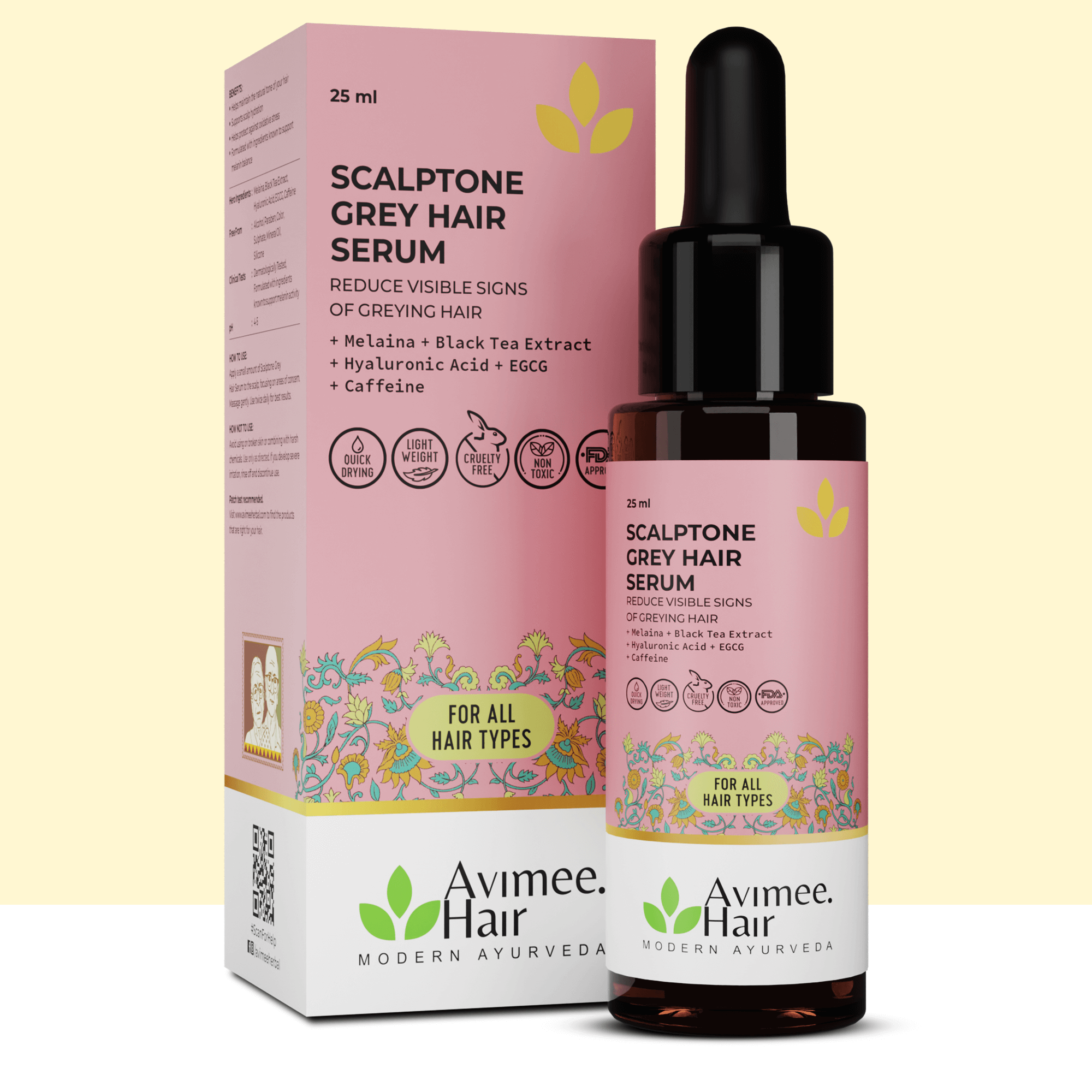 Avimee Herbal Scalptone Grey Hair Serum - 25 ml