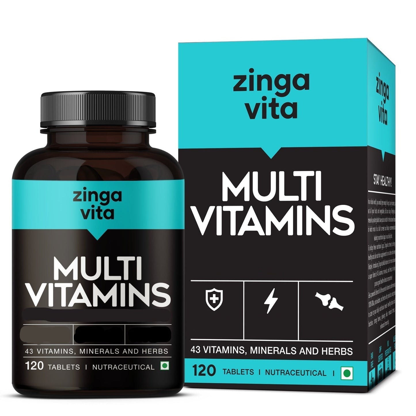 Zingavita Multivitamin Tablets - 120 tabs