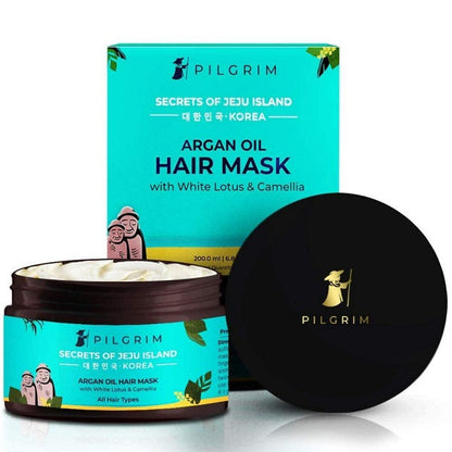 Pilgrim Argan Oil Hair Mask With White Lotus And Camellia - 200 ml