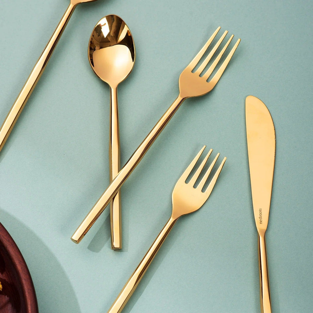 Nestroots Fusion Harmony Set of 5 Cutlery with Stylish Handles