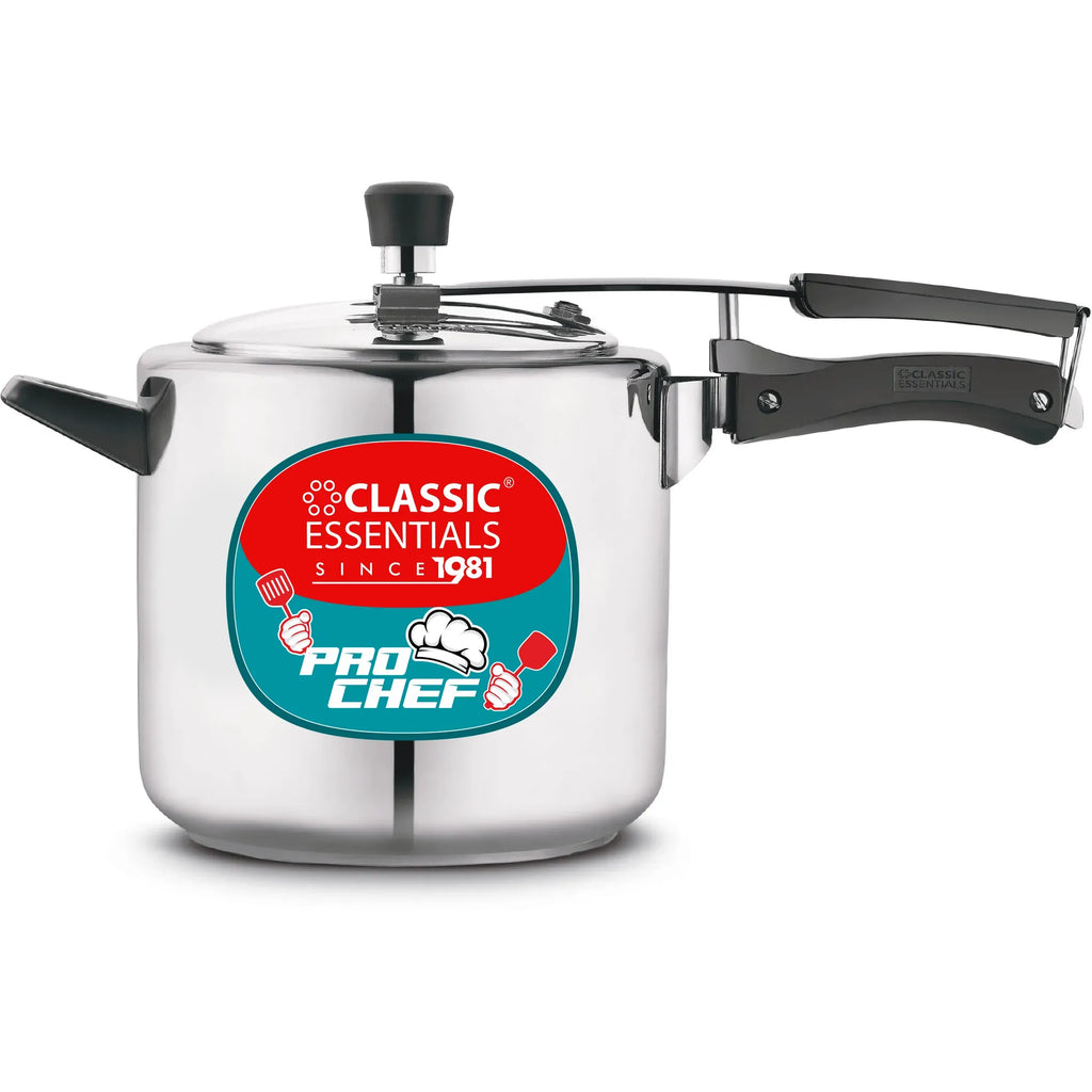 Classic Essentials Pro Chef Stainless Steel Pressure Straight Cooker Induction Base