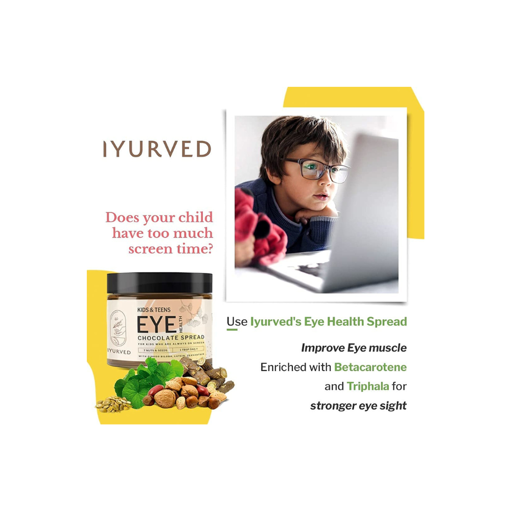 Iyurved Kids and Teens Eye Health Chocolate Spread - 340 gms