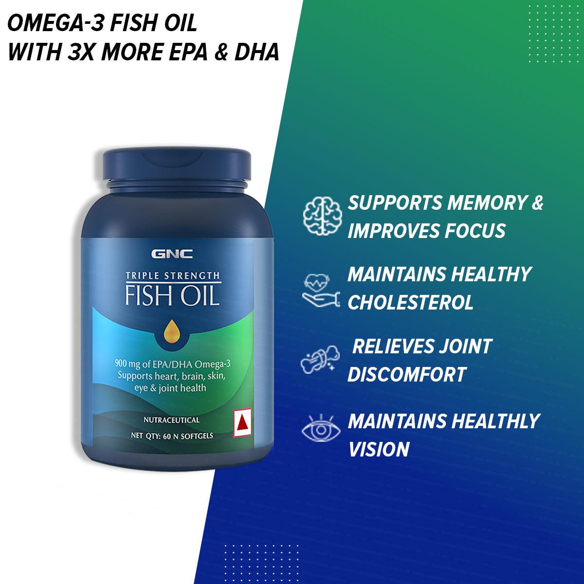 GNC Fish Oil Omega3 Capsules