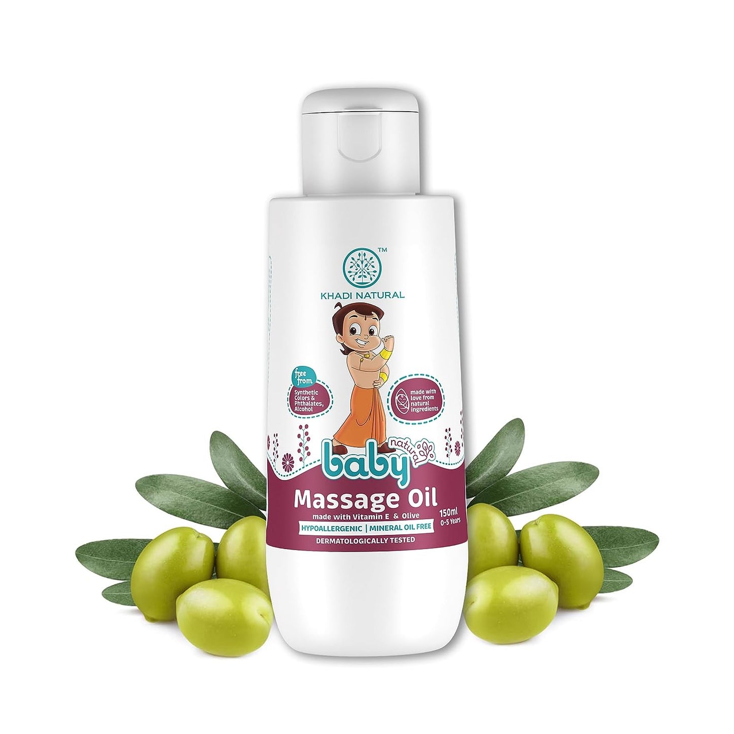 Khadi Natural Baby Massage Oil with Vitamin E & Olive -150 ml