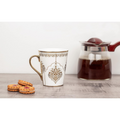 Femora Heritage Gold Coffee Mug Milk Mug | 330 Ml | Not Microwave Safe | Ceramic