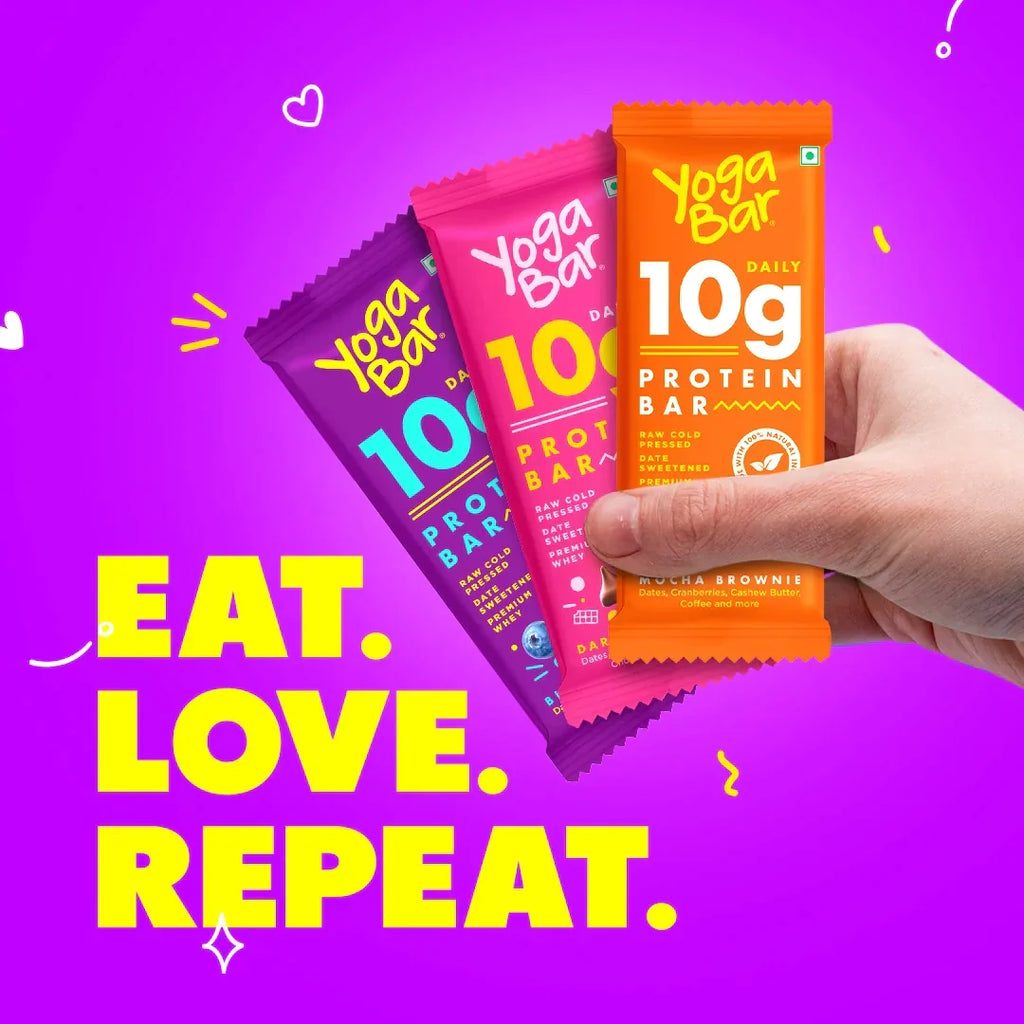 Yogabar Blueberry Blast 10g Protein Bar - 60 gms