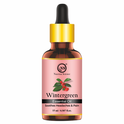 Nuerma Science Pure Wintergreen Essential Oil For Skin, Body & Hair Care