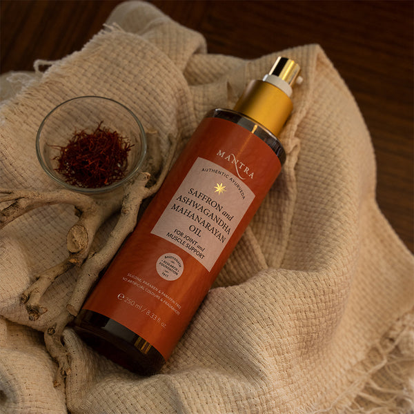 Mantra Herbal Saffron And Ashwagandha Mahanarayan Oil