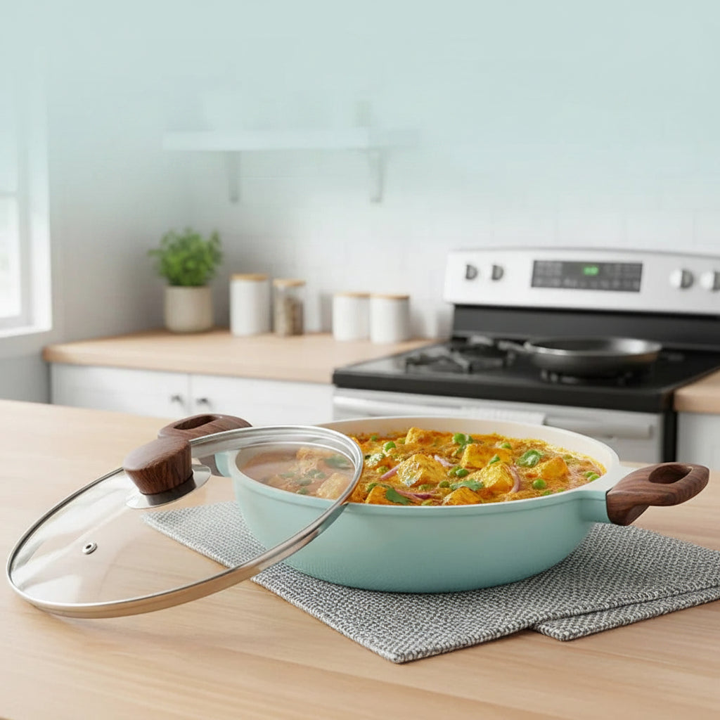 Vinod CeraVit Deep Kadai CeraGreen Ceramic Non-Stick Induction Friendly