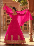 Heavy Faux Georgette Top Bottom & Dupatta Set