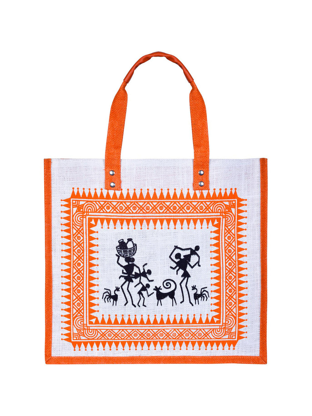 Jute Cottage Warli Print Zipper