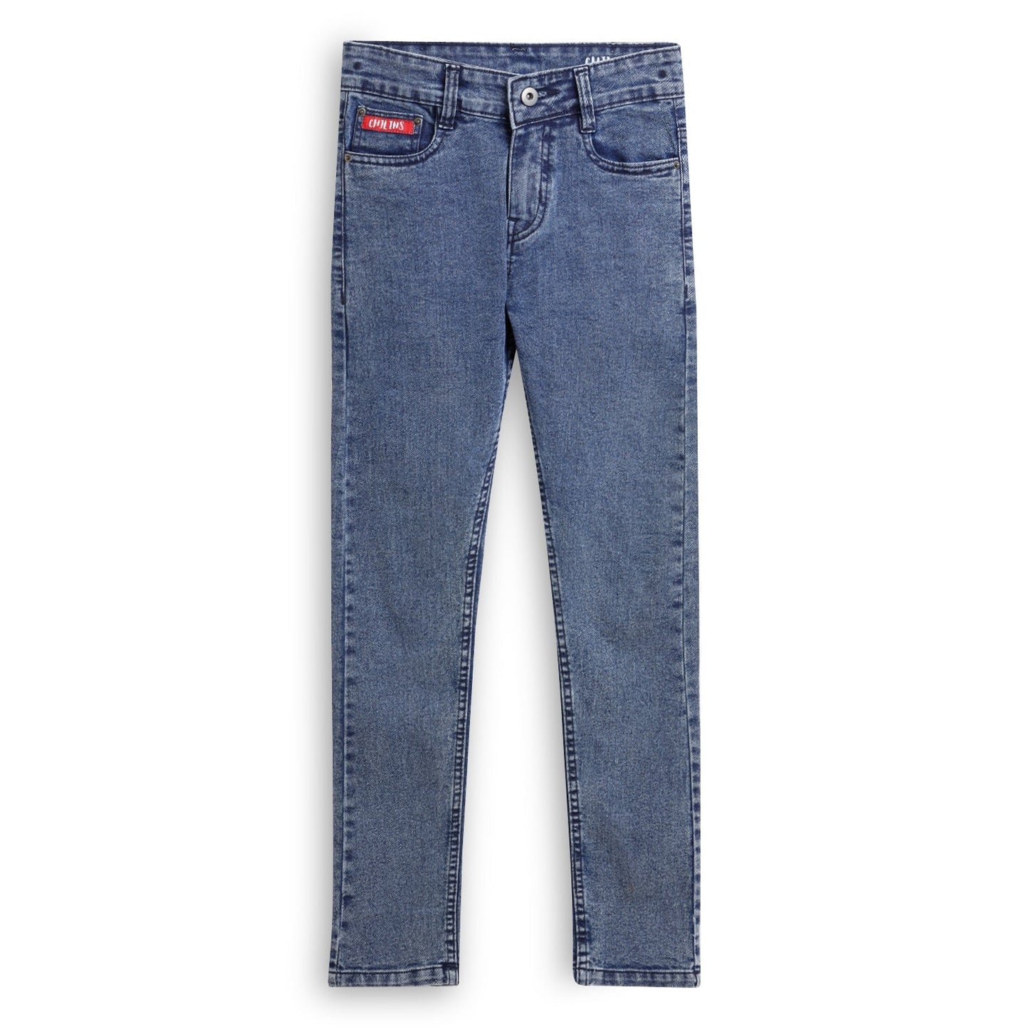 Chilins Girls Slim Mid Rise Cotton Confortable Blue Jeans