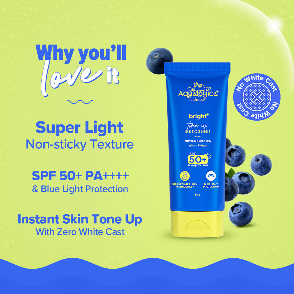Aqualogica Bright+ Tone Up Sunscreen - 50 gms