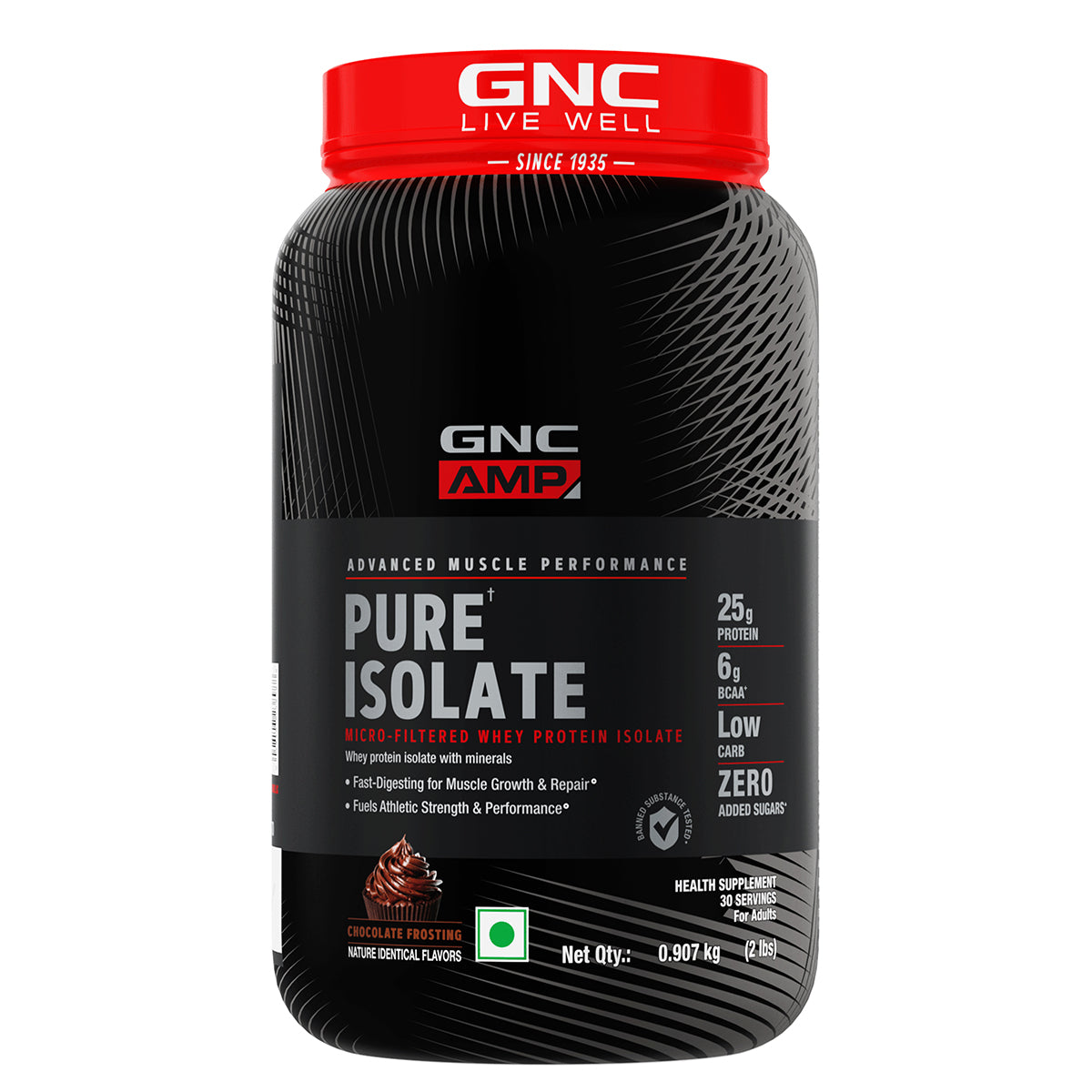GNC AMP Pure Isolate (Low/Zero Carb)  Advanced Muscle Building To Amplify Muscle Performance