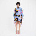 Designer French Moss Caftan, Printed Short Kaftan