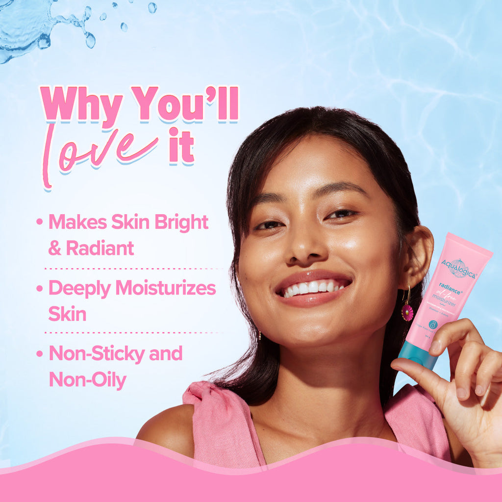 Aqualogica Radiance+ Oil Free Moisturizer - 100 gms
