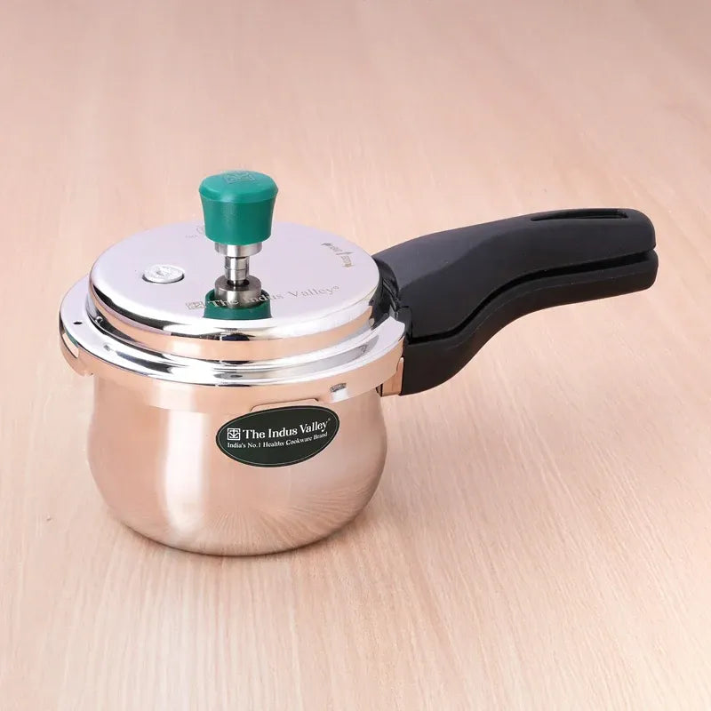 The Indus Valley Tri-Ply Stainless Steel Outer Lid Handi Pressure Cooker