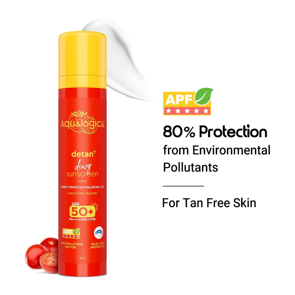 Aqualogica Detan+ Dewy Sunscreen SPF 50+ PA+++ - 50 gms