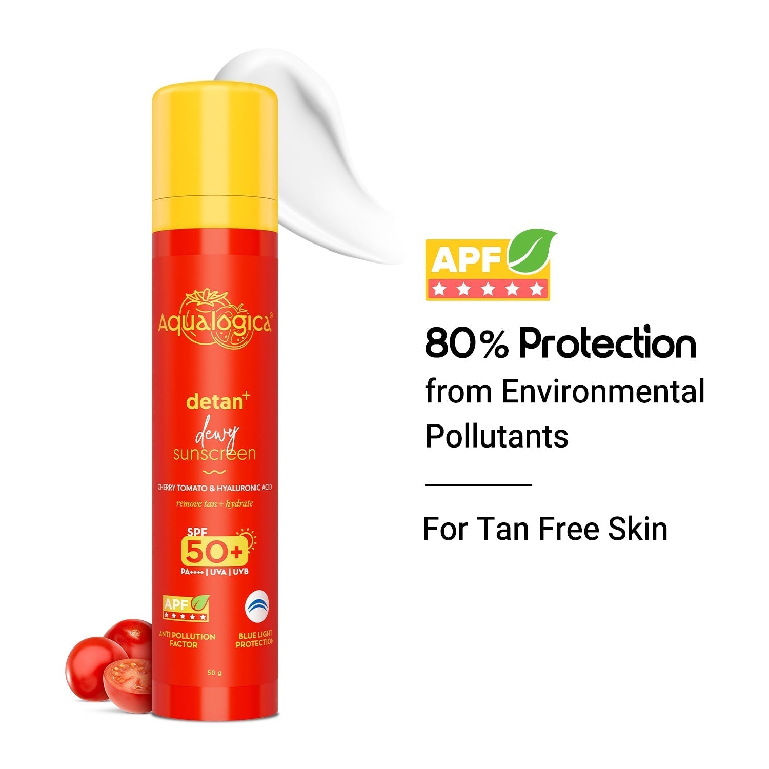 Aqualogica Detan+ Dewy Sunscreen SPF 50+ PA+++ - 50 gms