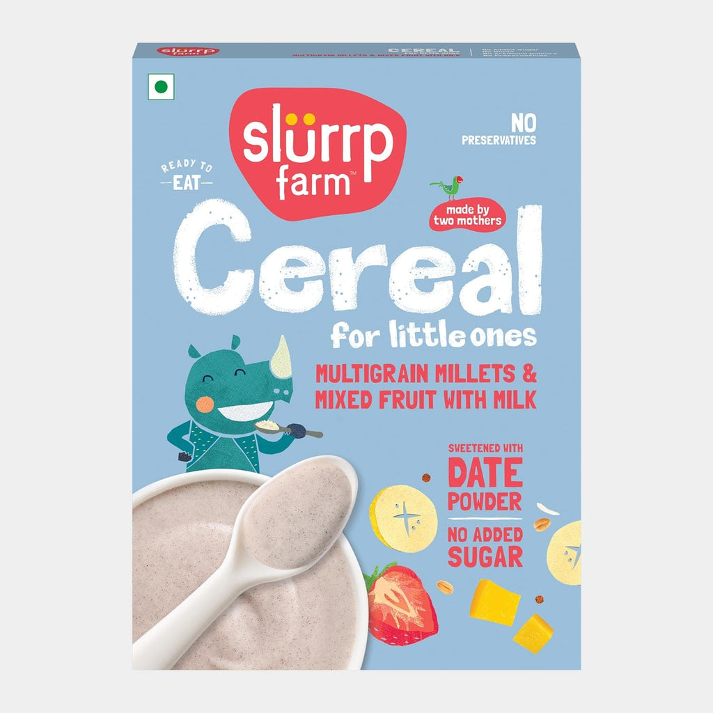Slurrp Farm Multigrain Millets with Mixed Fruits Cereal For Kids - 200 gms