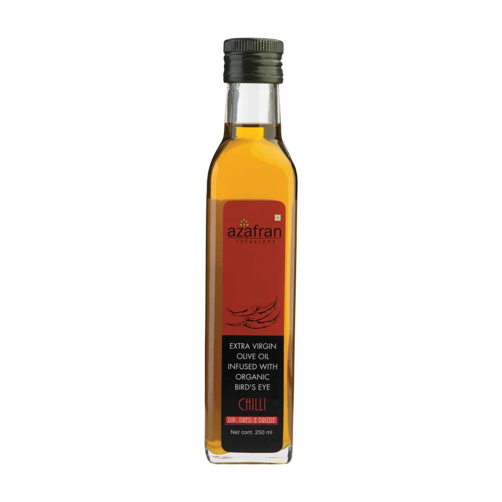Azafran Bird's Eye Chilli Infused Extra Virgin Olive Oil - 250 ml