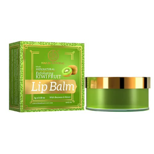 Khadi Natural Kiwi Fruit Lip Balm With Beeswax & Sheabutter, 5 g