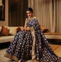 Soft Lichi Silk Saree With Blouse