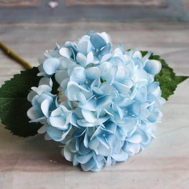 1 Pcs Artificial Hydrangea Fake Flowers Bunch Home Decorative (Without Vase Pot) ARF-1