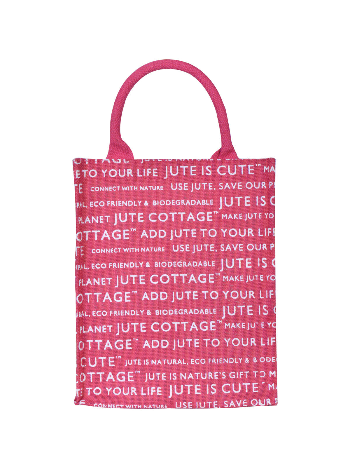 Jute Cottage Printed Zipper Lunch Bag