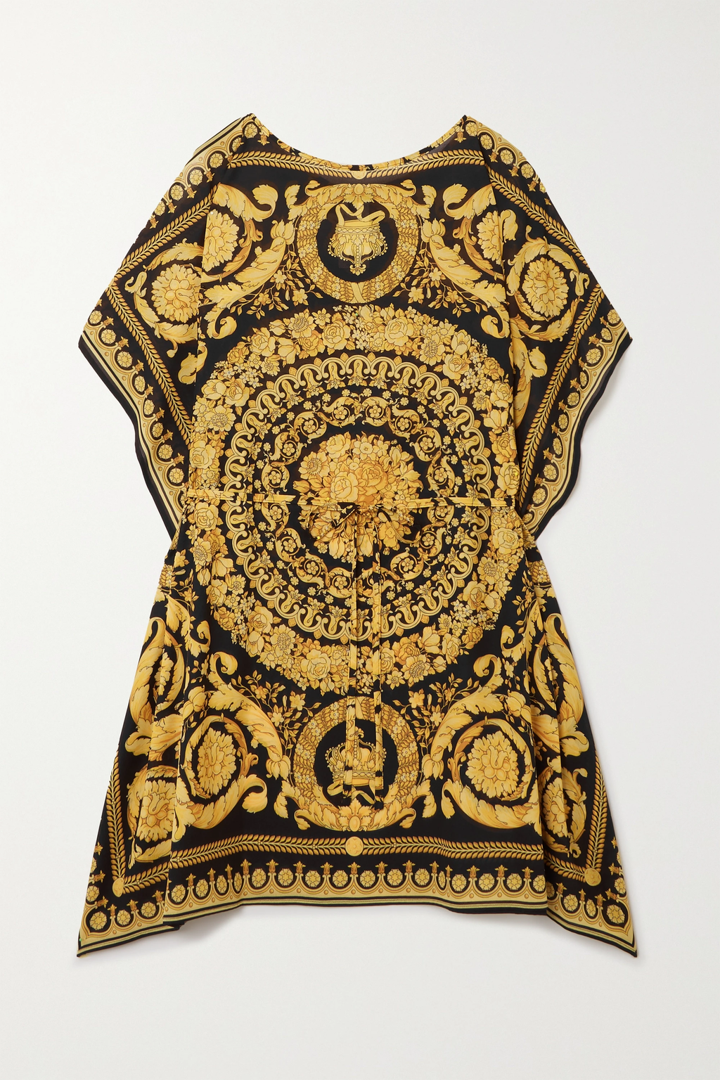 Women's French Moss Printed Occasion Wear Short Kaftan