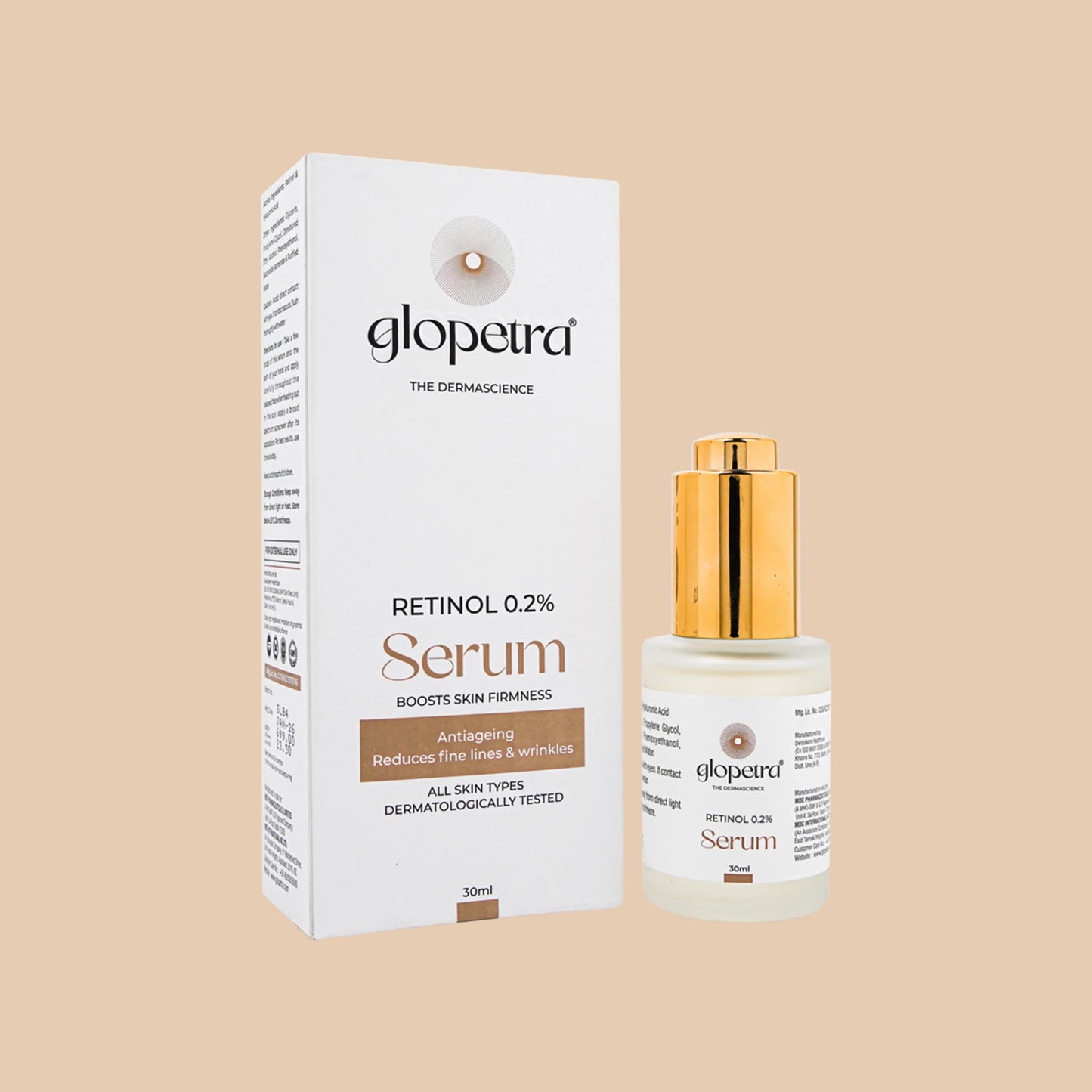 Glopetra Retinol 0.2% - Anti Ageing Serum For Face