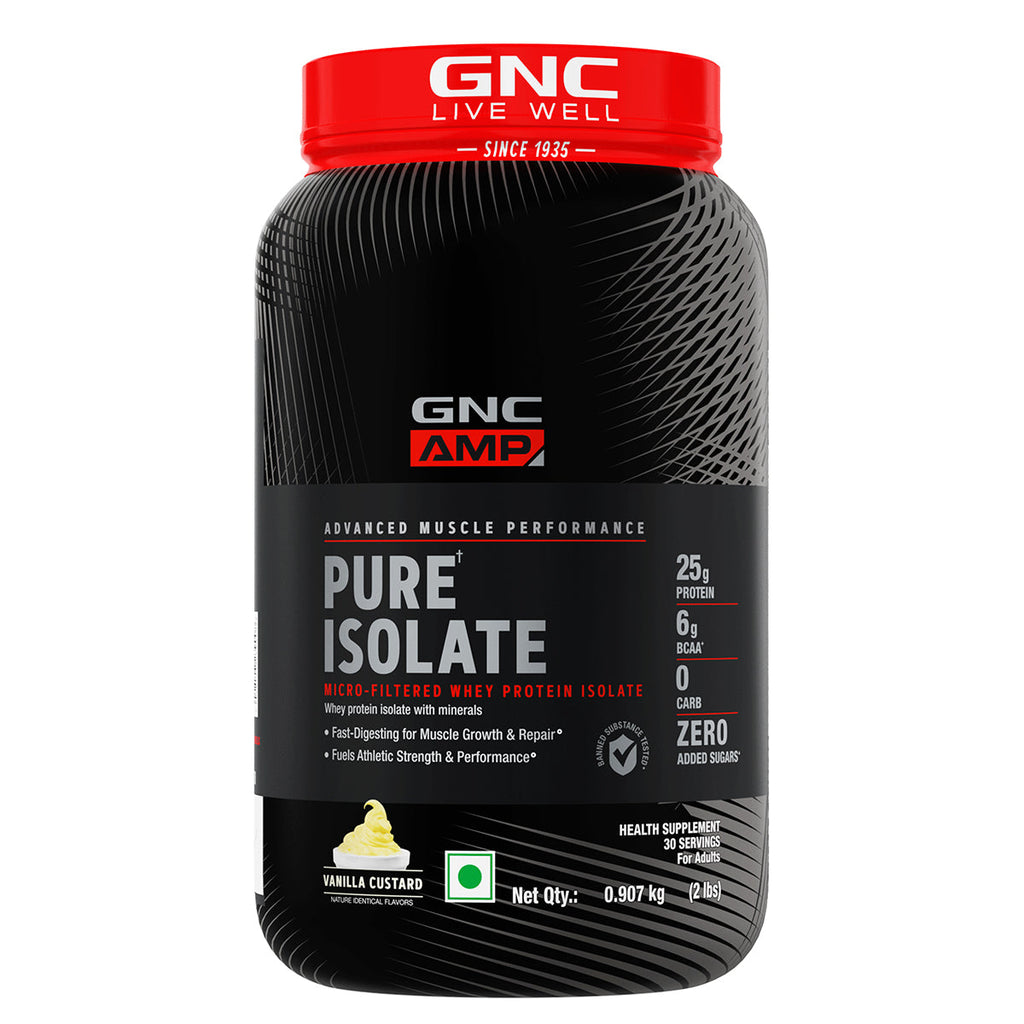 GNC AMP Pure Isolate (Low/Zero Carb)  Advanced Muscle Building To Amplify Muscle Performance