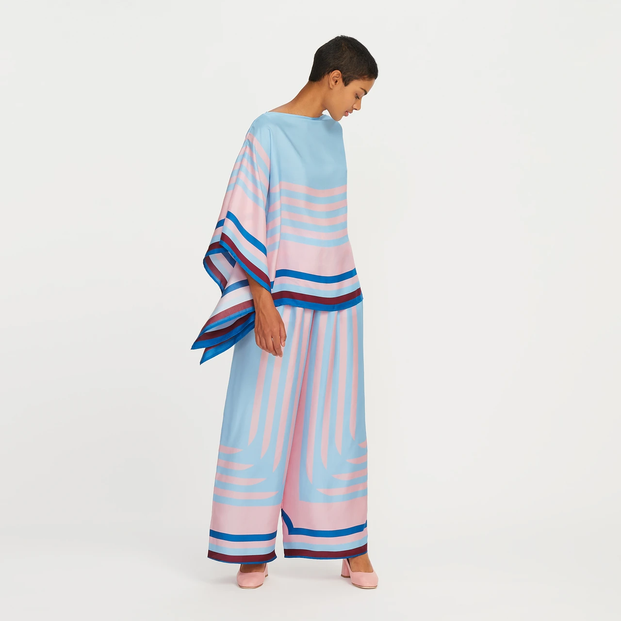 Women's Printed Soft Satin Silk Night Wear Co-ord Set