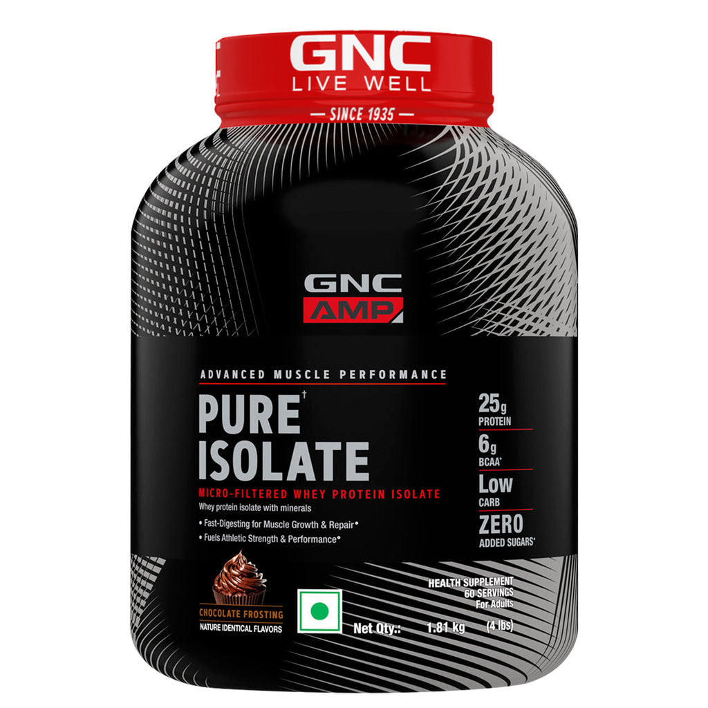 GNC AMP Pure Isolate (Low/Zero Carb)  Advanced Muscle Building To Amplify Muscle Performance