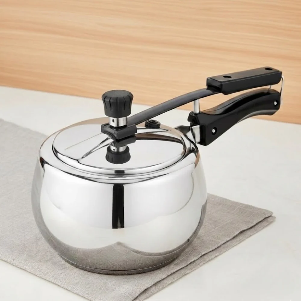 Vinod Doniv Stainless Steel Sandwich Bottom Pressure Cooker Inner Lid 2L Amaze Series Induction Friendly