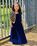 Velvet Lehenga Choli With Embroidery Work Choli