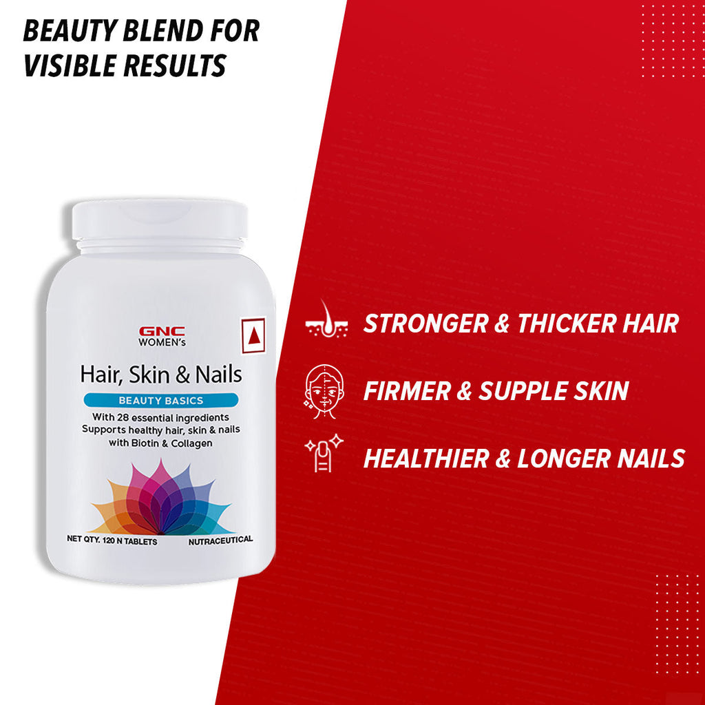 GNC Women's Hair Skin & Nails - 120 tabs