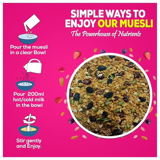 Yum Yum Berries & Seeds Muesli Jar